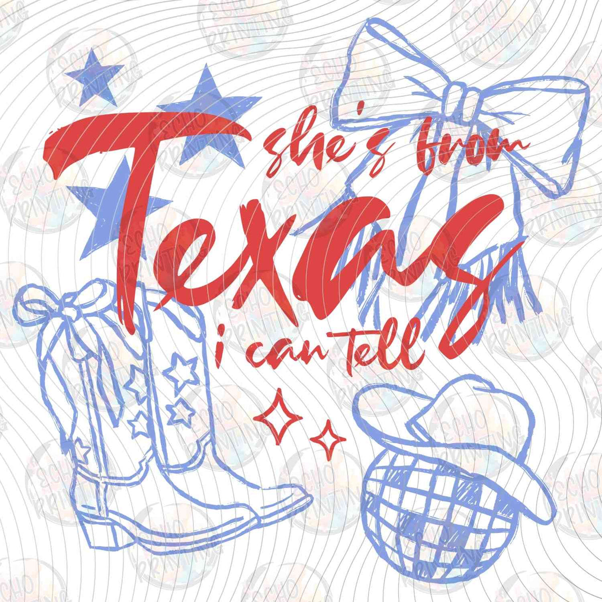 WSTNG 243 - SHES BEEN TEXAS I CAN TELL WESTERN COLLAGE