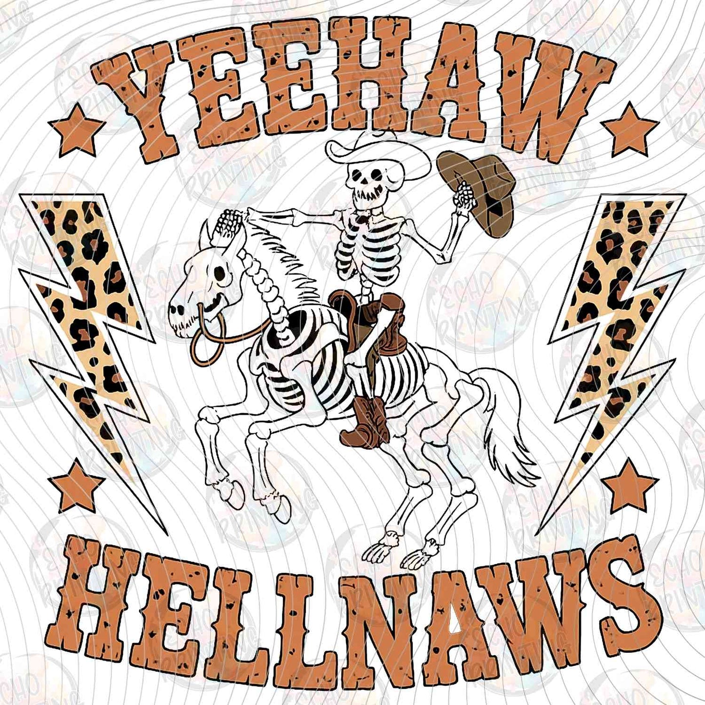 WSTNG 265 - YEEHAW HELLNAWS SKELETON COWBOY