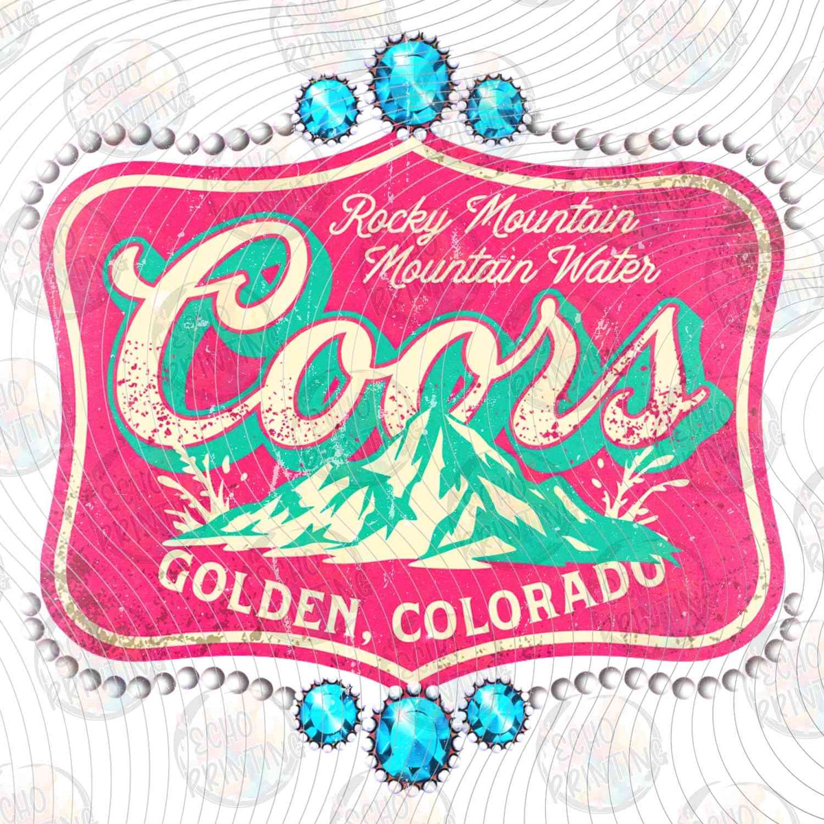 WSTNG 271 - RETRO WESTERN BEER LABEL STYLE