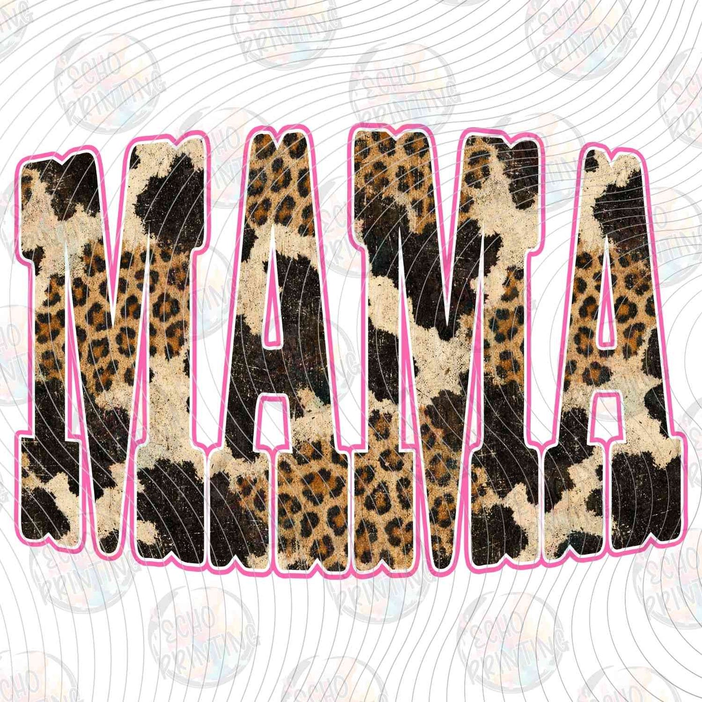 WSTNG 280 - MAMA LEOPARD PRINT LETTERS