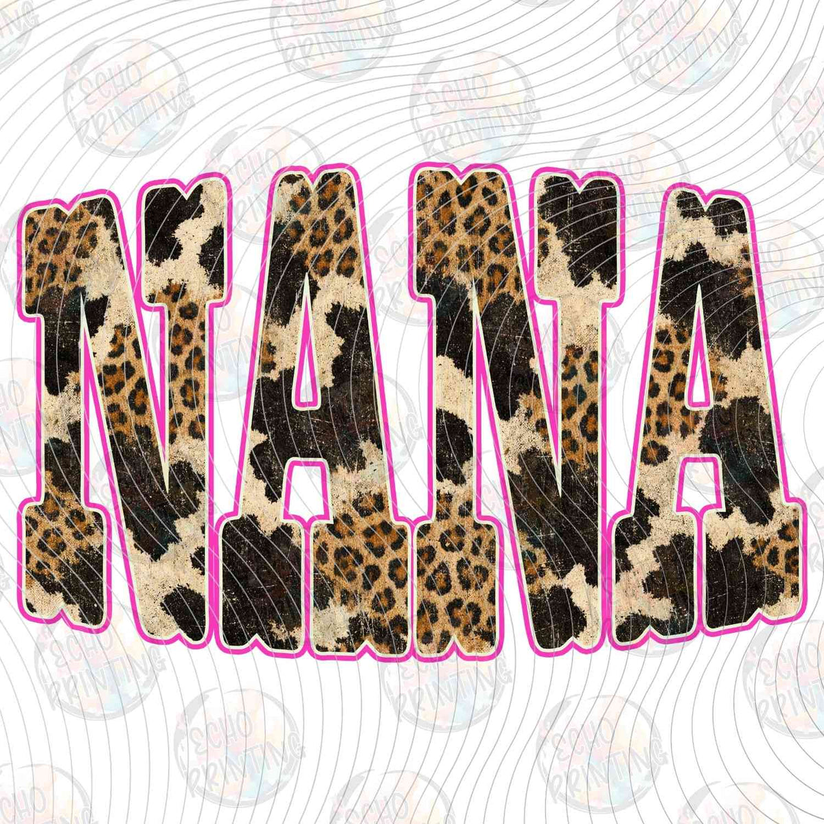 WSTNG 284 - NANA LEOPARD PRINT LETTERS