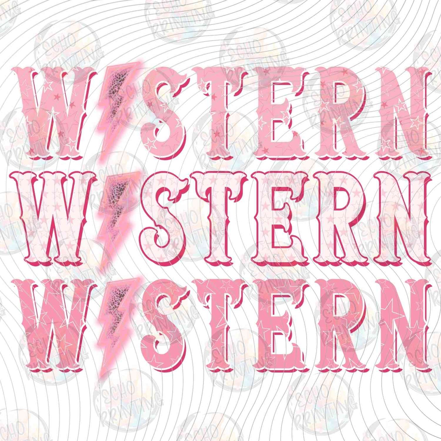 WSTNG 296 - WESTERN REPEATING PINK BOLTS