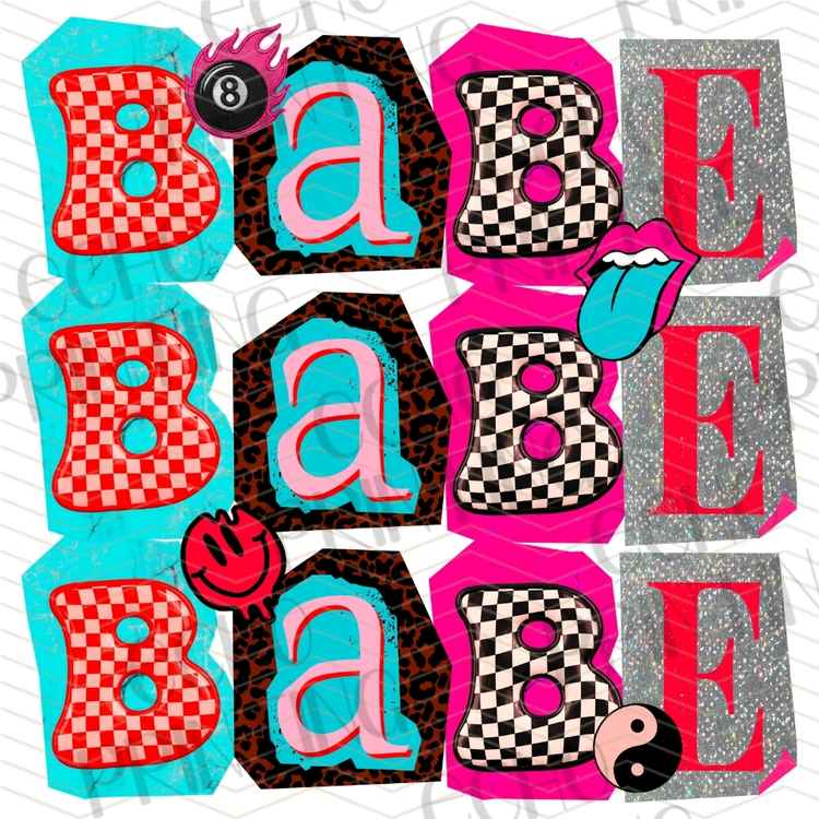 WSTNG 357 - BABE RETRO PATCH LETTERING