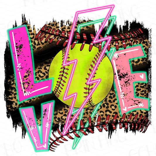 BSB 105 – BRIGHT LOVE SOFTBALL WITH PINK NEON FLASH