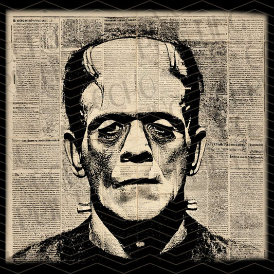 HLW 391 - VINTAGE HORROR FACE SKETCH