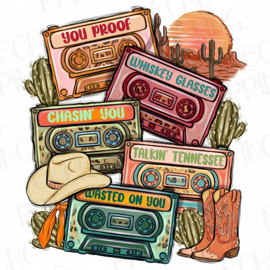 WSTN 10 - COUNTRY TAPE MIX COLLAGE