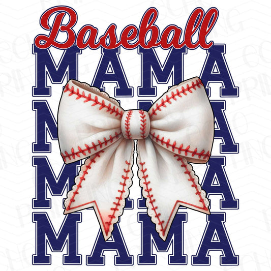 BSB 111 – BASEBALL MAMA STACKED BOW