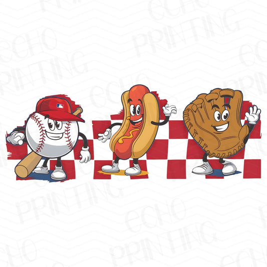 BSB 123 – BASEBALL FOOD CARTOON