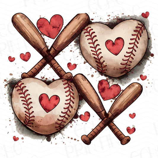 BSB 125 – BASEBALL HEARTS AND BATS