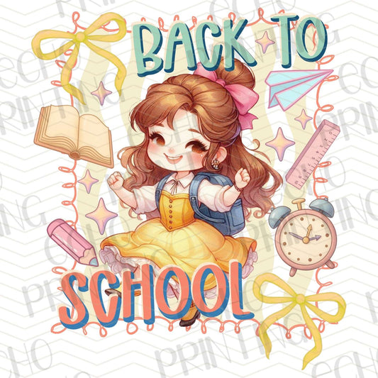 BTSG 129 - YELLOW DRESS PRINCESS BACK TO SCHOOL