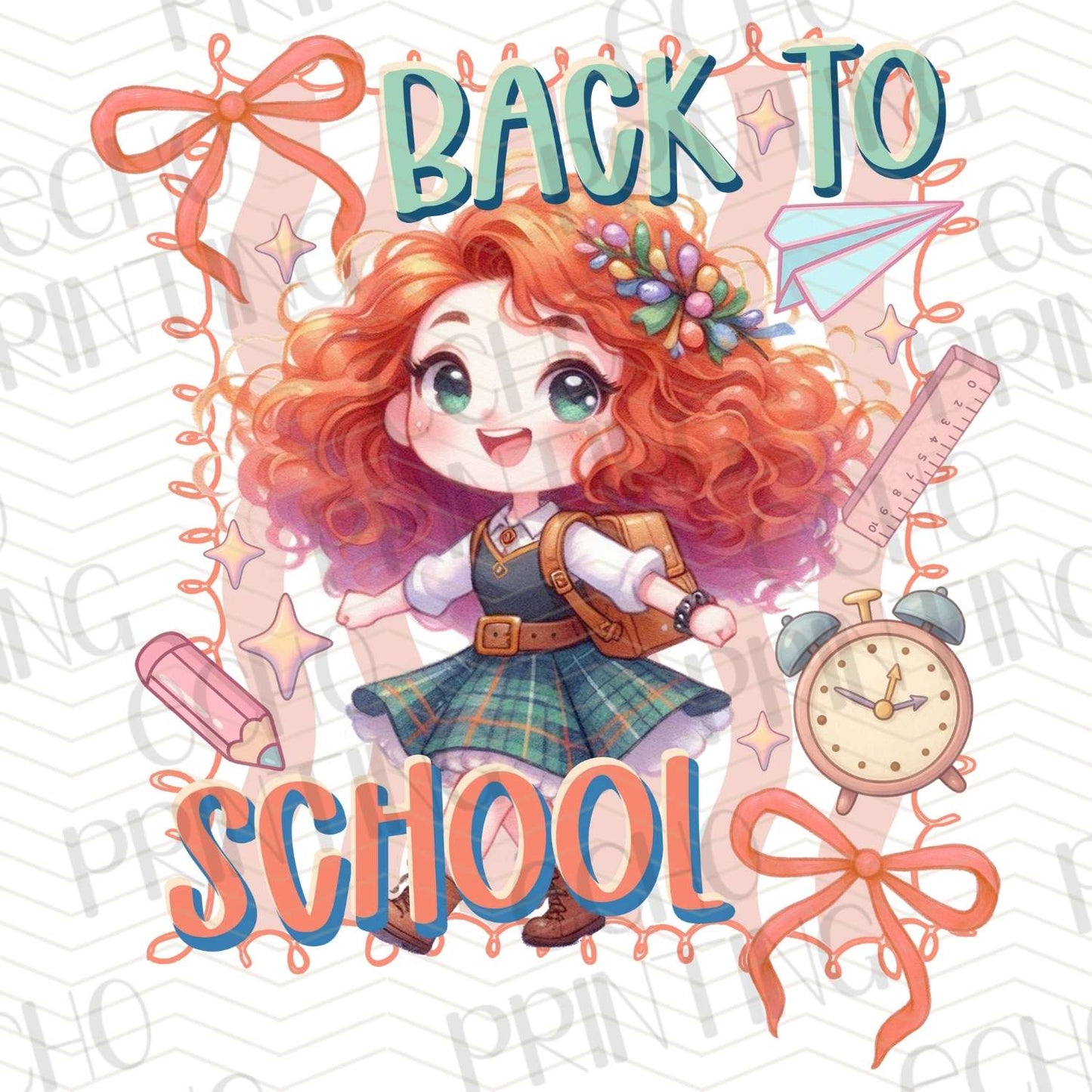 BTSG 136 - CURLY REDHEAD PRINCESS BACK TO SCHOOL