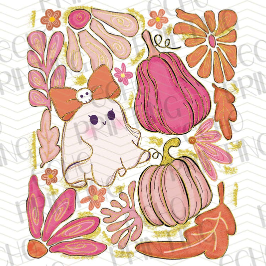 FLTK 334 – FALL PUMPKINS WITH FLORALS & LEAVES