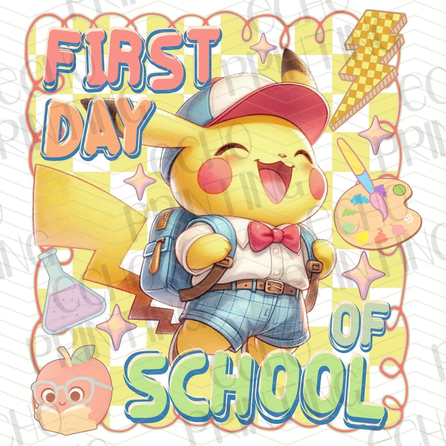 BTS 144 - YELLOW ELECTRIC PAL FIRST DAY OF SCHOOL WITH HEART GLASSES