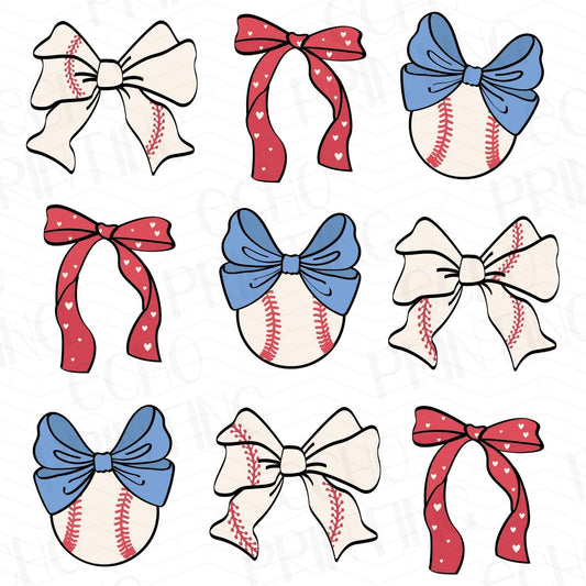 BSB 153 – BASEBALL BOWS BUNDLE