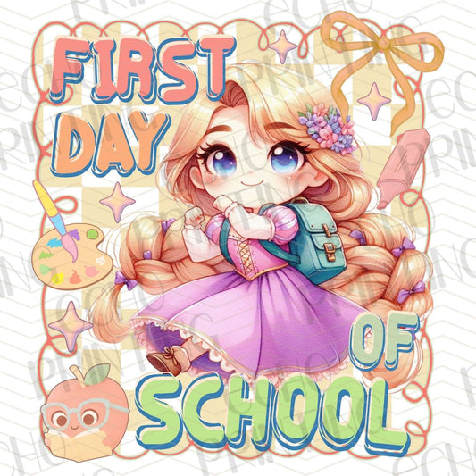 BTSG 153 - PURPLE DRESS PRINCESS FIRST DAY OF SCHOOL