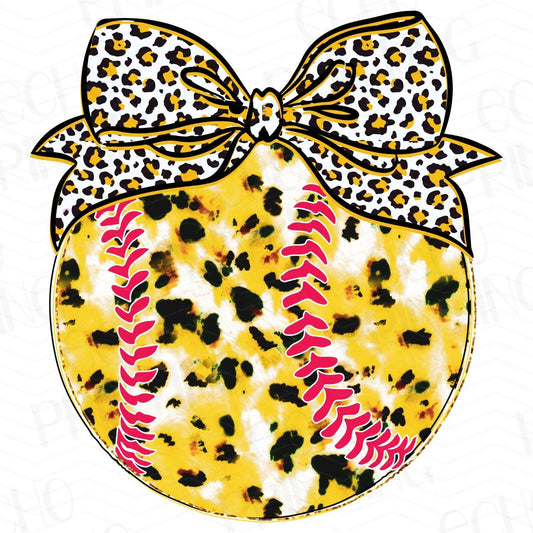 BSB 168 – LUXE CHEETAH BASEBALL BOW