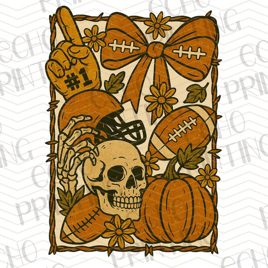 FLTK 312 - FALL SKULL FOOTBALL AND BOWS