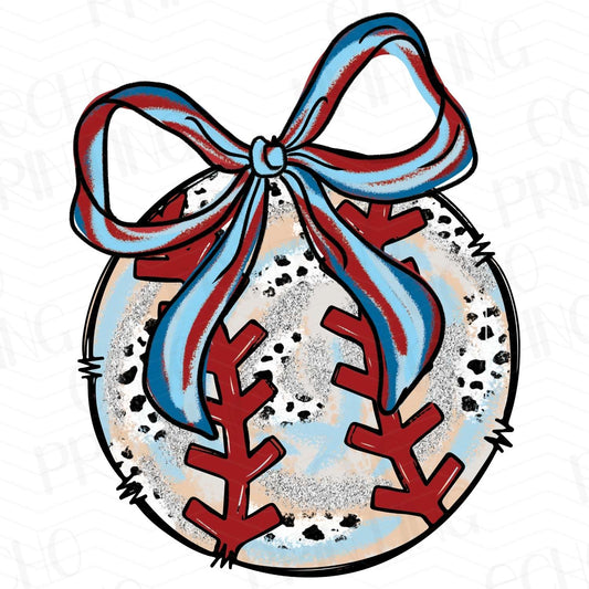 BSB 171 – RED WHITE BLUE BASEBALL BOW