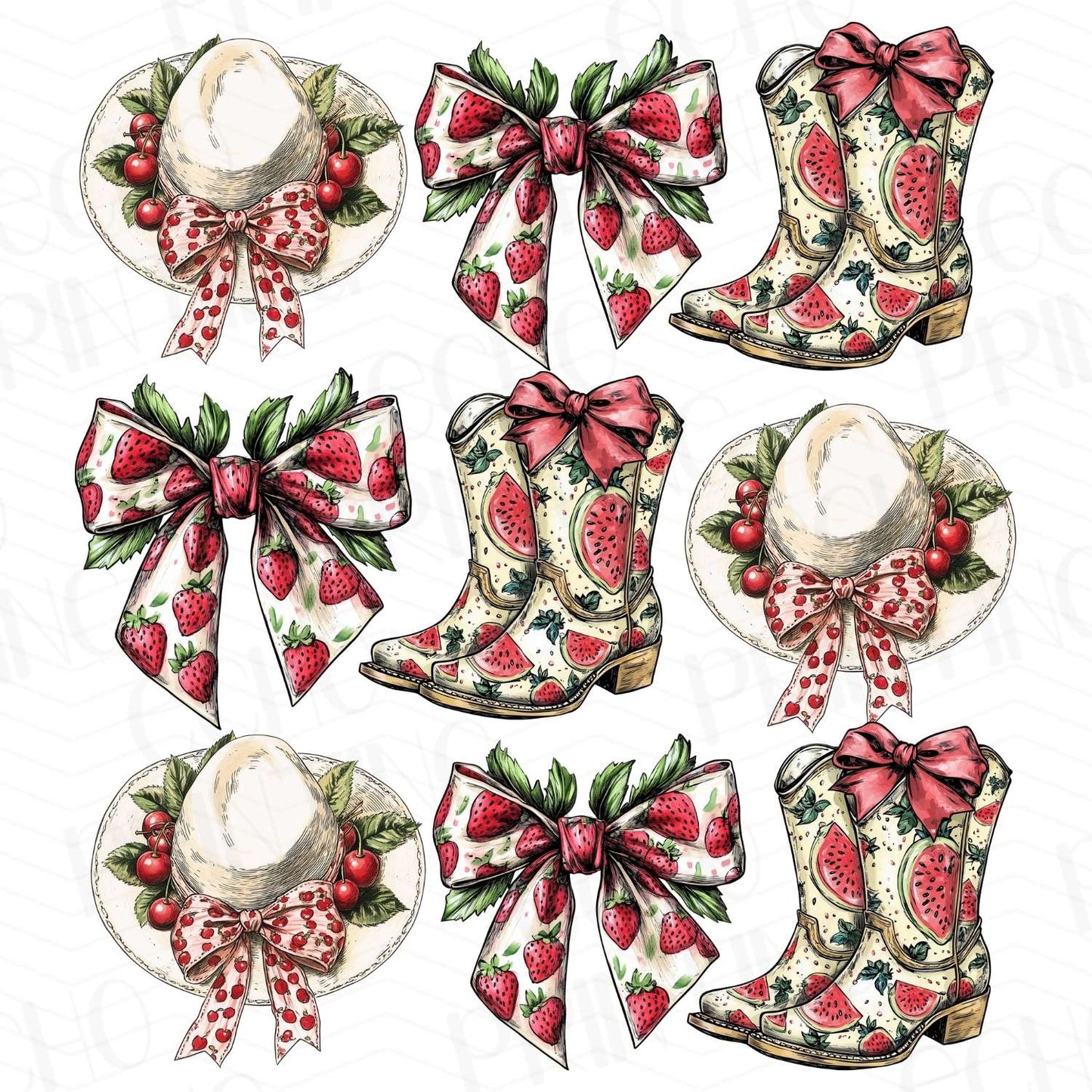 WSTN 18 - COUNTRY BOOTS AND HATS WREATH
