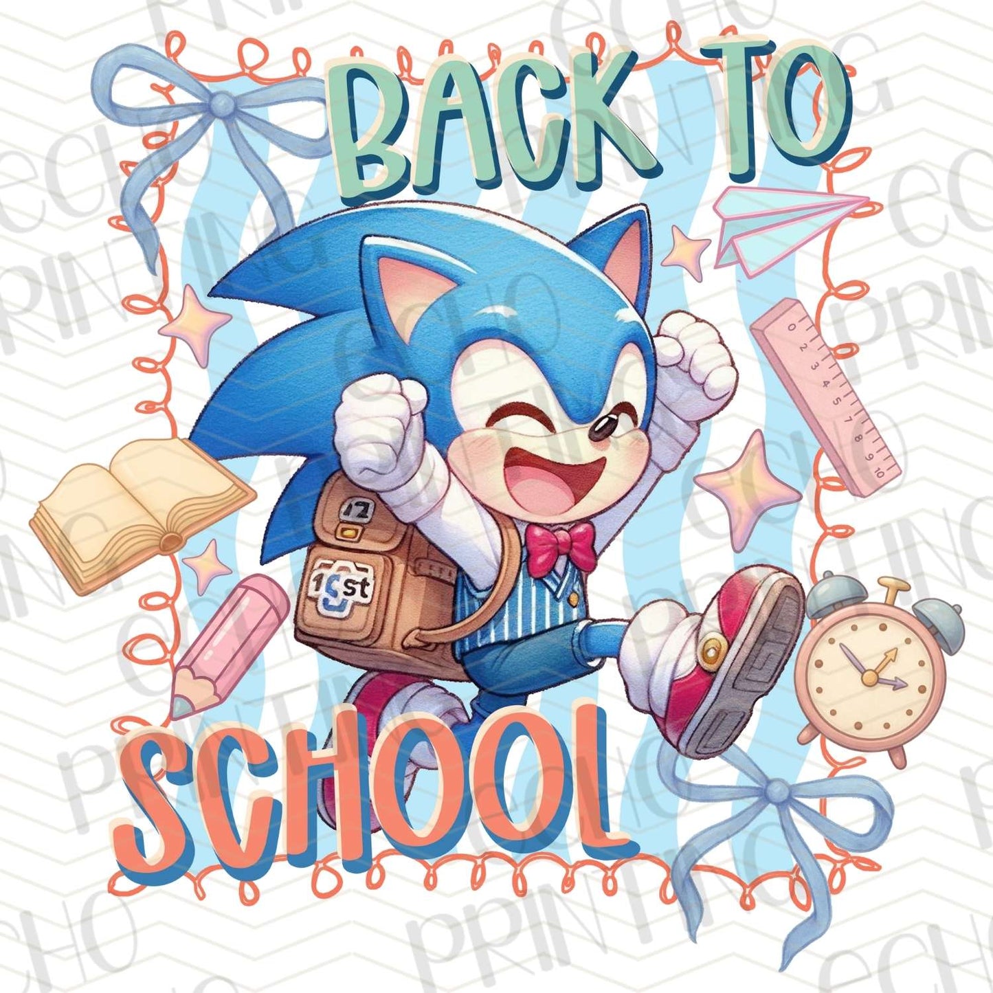 BTSG 194 - BLUE HEDGEHOG BACK TO SCHOOL JUMPING