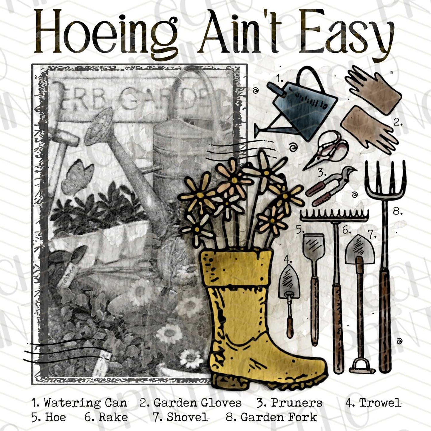 FSSG 19 - HOEING AINT EASY FARM GIRL