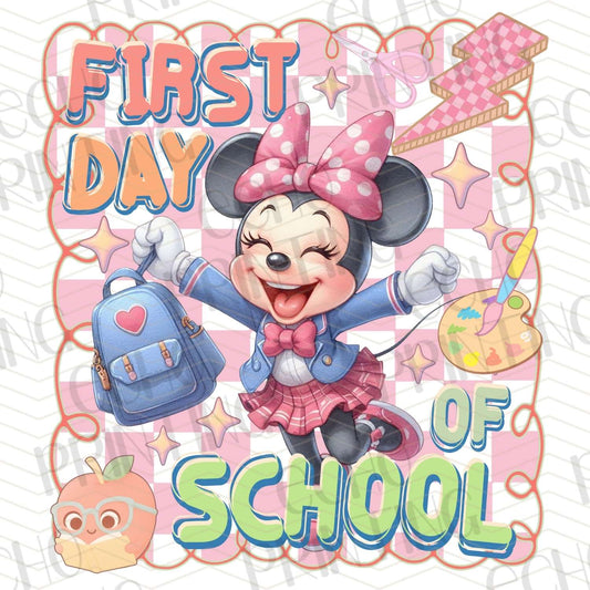 BTSG 204 - MOUSE GIRL FIRST DAY OF SCHOOL