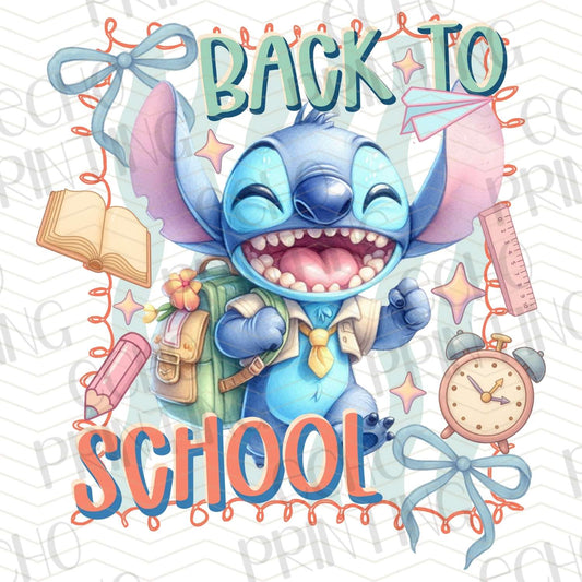 BTSG 229 - BLUE ALIEN BACK TO SCHOOL LAUGHING