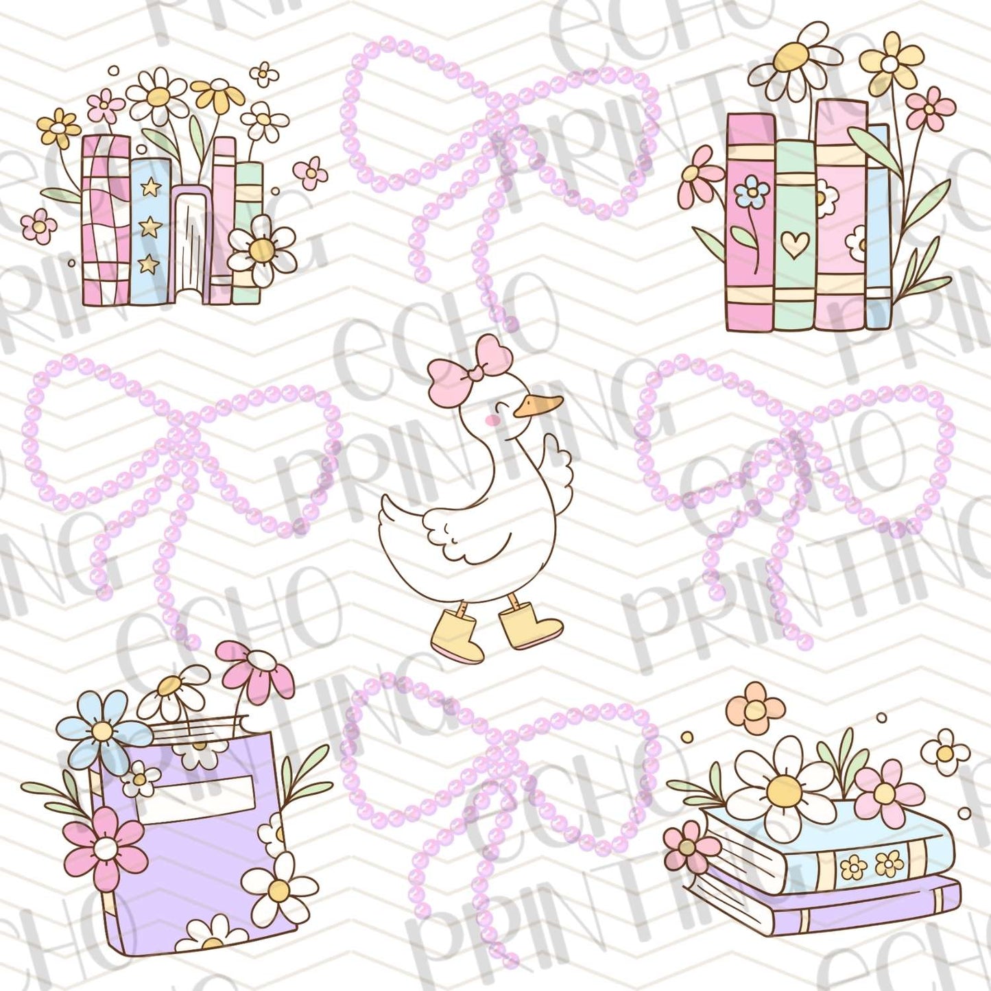 BTSG 240 - BACK TO SCHOOL PINK BOW