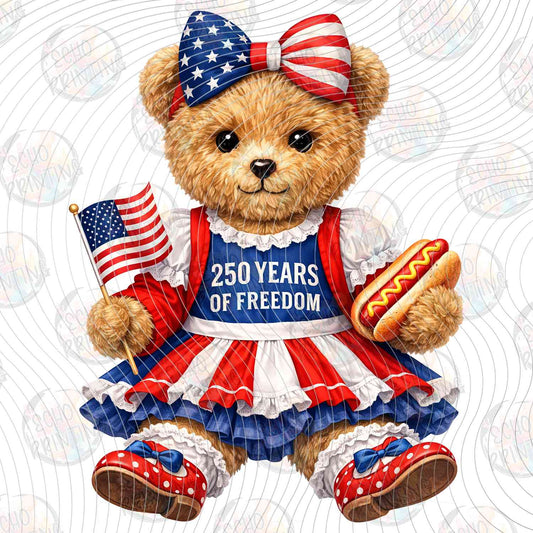250Y 11 - 250 YEARS TEDDY BEAR FLAG