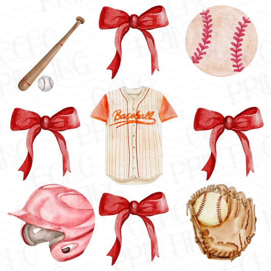 BSB 28 - PINK BASEBALL GIRLY ELEMENTS