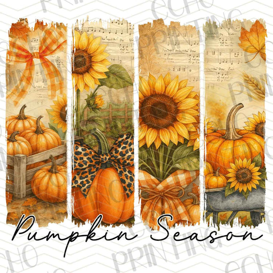 FLTK 349 – SUNFLOWER SCENE WITH FALL PUMPKINS