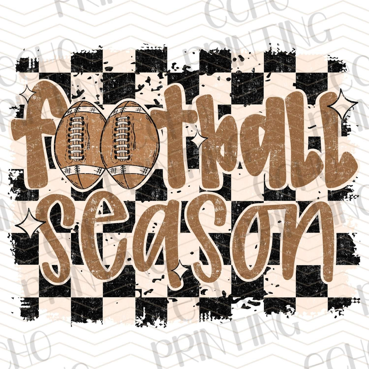 FTBG 153 - FOOTBALL SEASON CHECKERED