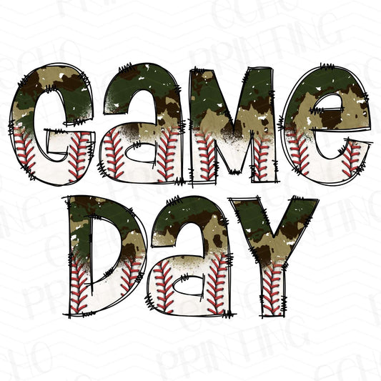 BSB 35 - STITCHED BASEBALL TEXT GAME DAY