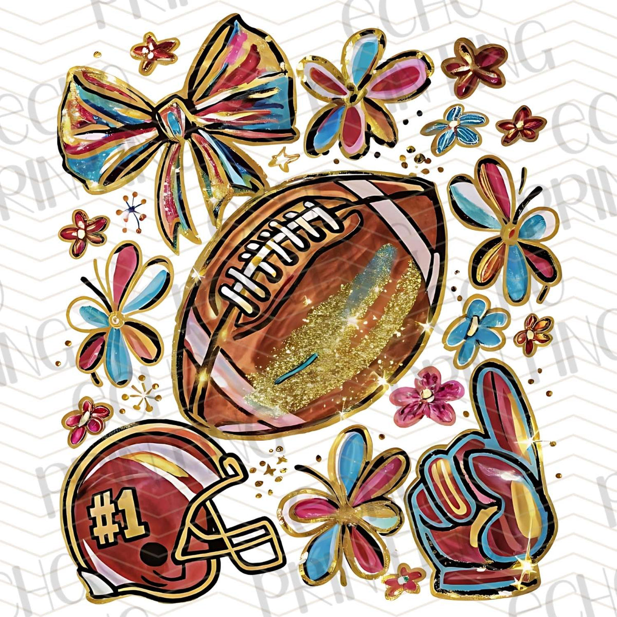 FTBG 152 - FALL FOOTBALL FLORAL