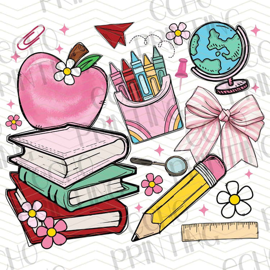 BTSG 242 - PINK TEACHER DESK ESSENTIALS