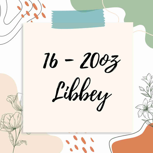 16 & 20oz Libbey Wraps | Send In Your Own Designs