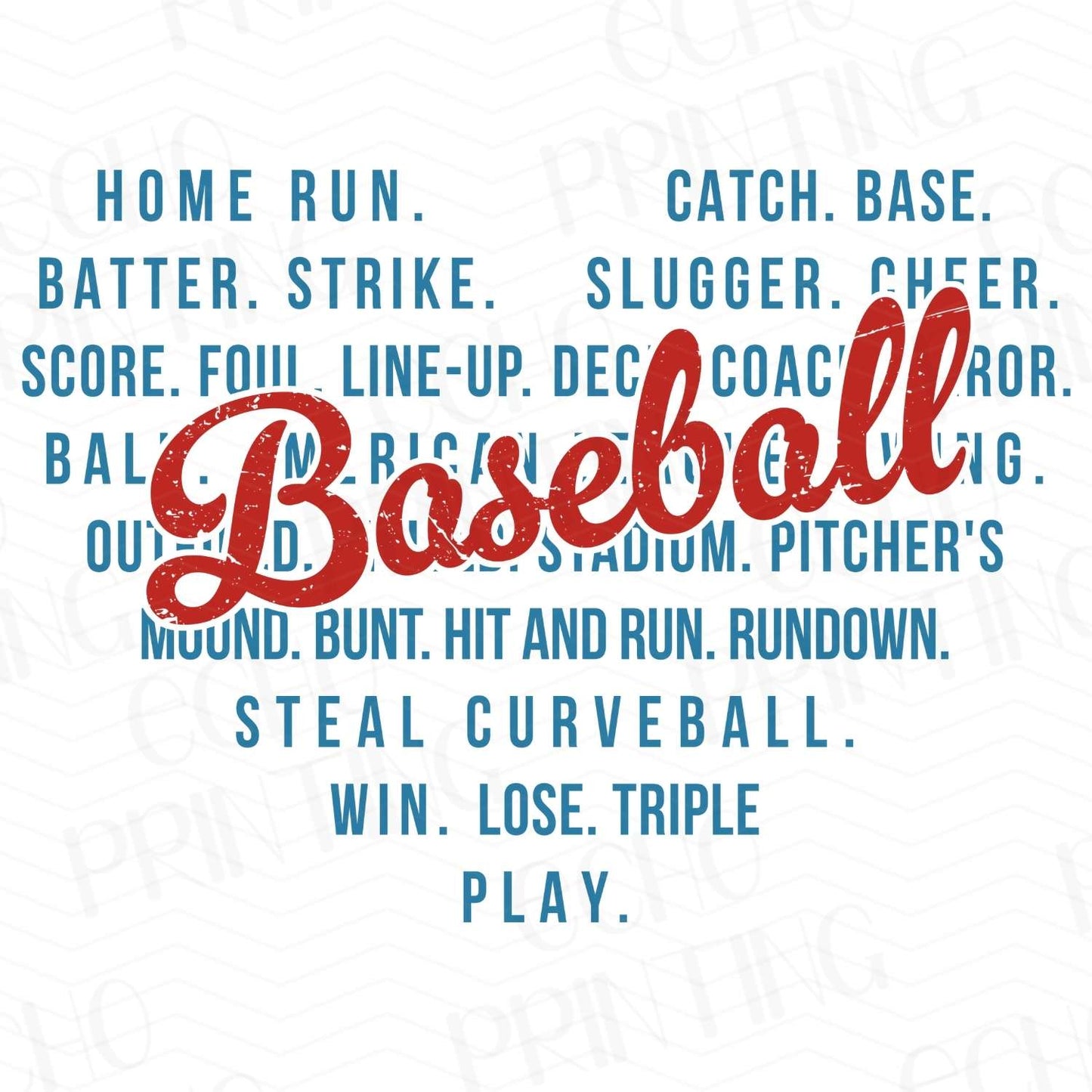 BSB 49 - BASEBALL WORD COLLAGE TYPOGRAPHY