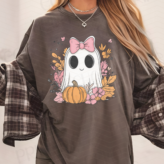 E456549 - Cute Ghost W. Bow