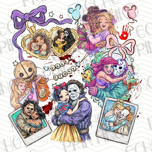 HLW 427 – VINTAGE HORROR MOVIE MAGAZINE STYLE COLLAGE