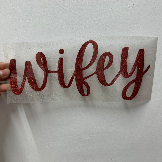 WIFEY - RED GLITTER VINYL | RTS 10" ADULT