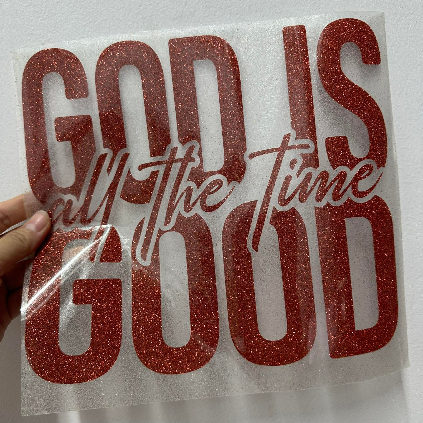 GOD IS GOOD ALL THE TIME - RED GLITTER VINYL | RTS 10" ADULT
