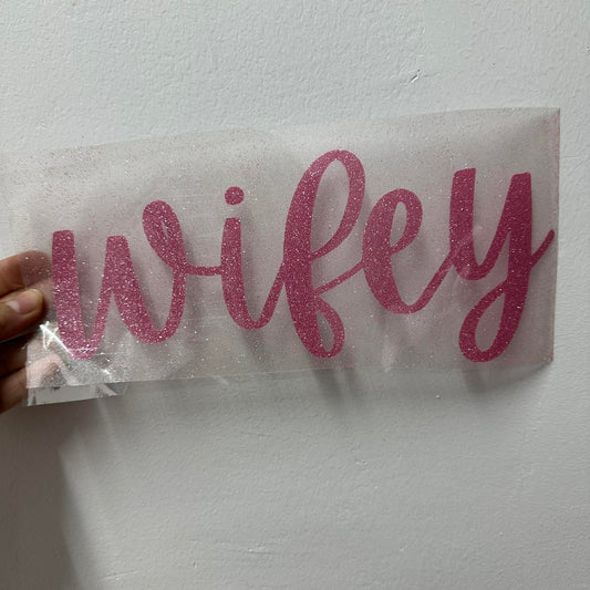WIFEY - PINK GLITTER VINYL | RTS 10" ADULT