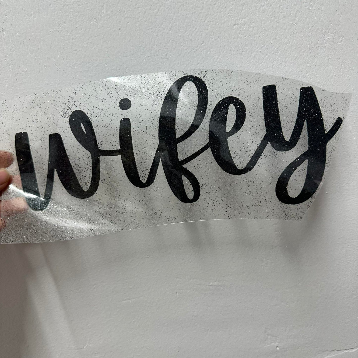 WIFEY - BLACK GLITTER VINYL | RTS 10" ADULT