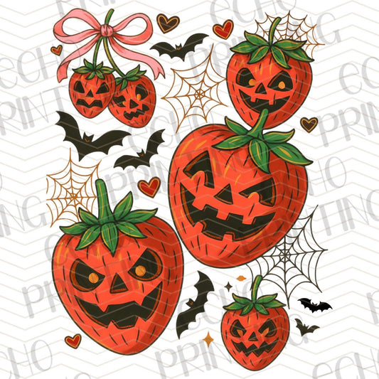 HLW 404 - CREEPY CUTE STRAWBERRY JACK-O’-LANTERNS