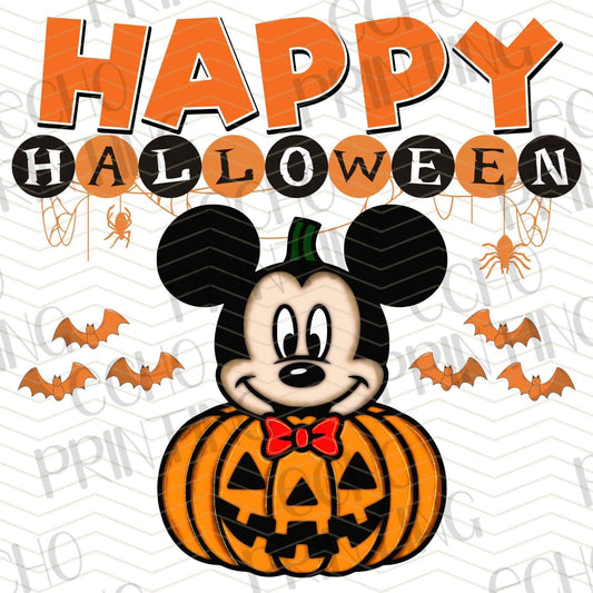 HLW 445 – SMILEY EARS GUY IN PUMPKIN