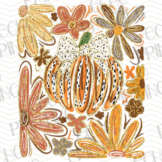 FLTK 310 - FLORAL PUMPKIN FALL BLOOM