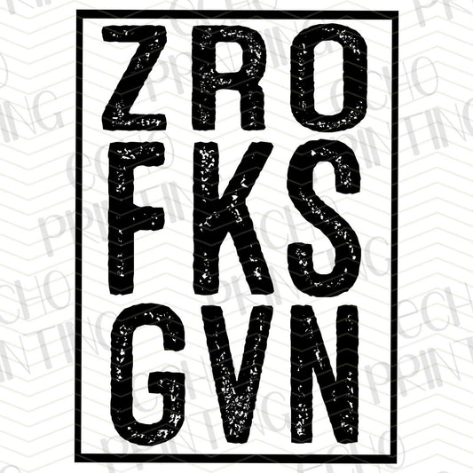 FSSG 8 - ZERO FCK GIVEN