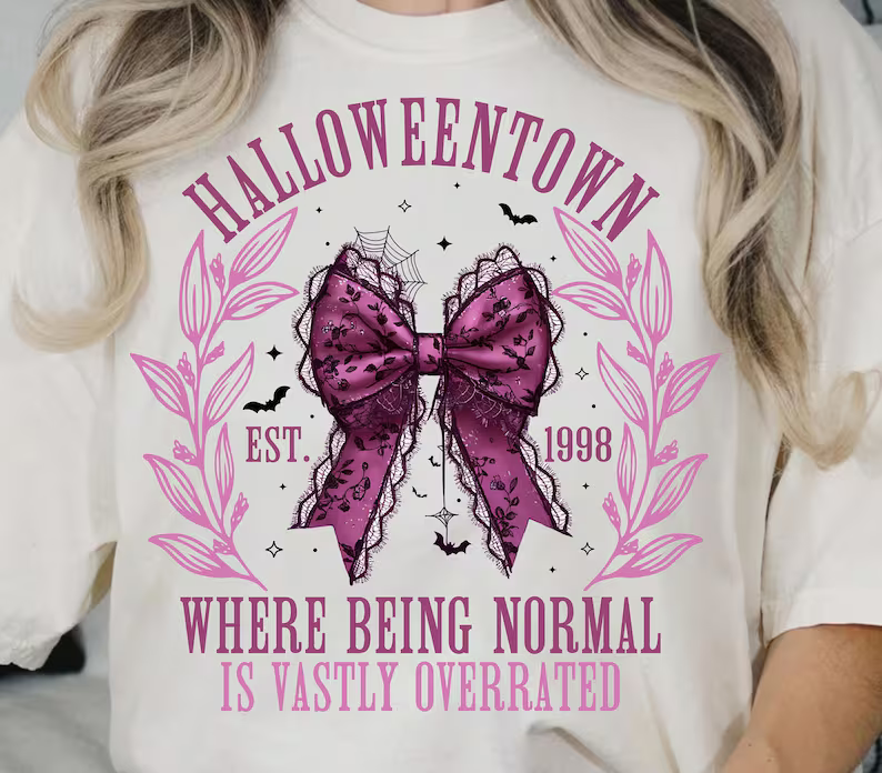 E45606 - Halloween Town , Where Being Normal Is Vastly Overrated Pink