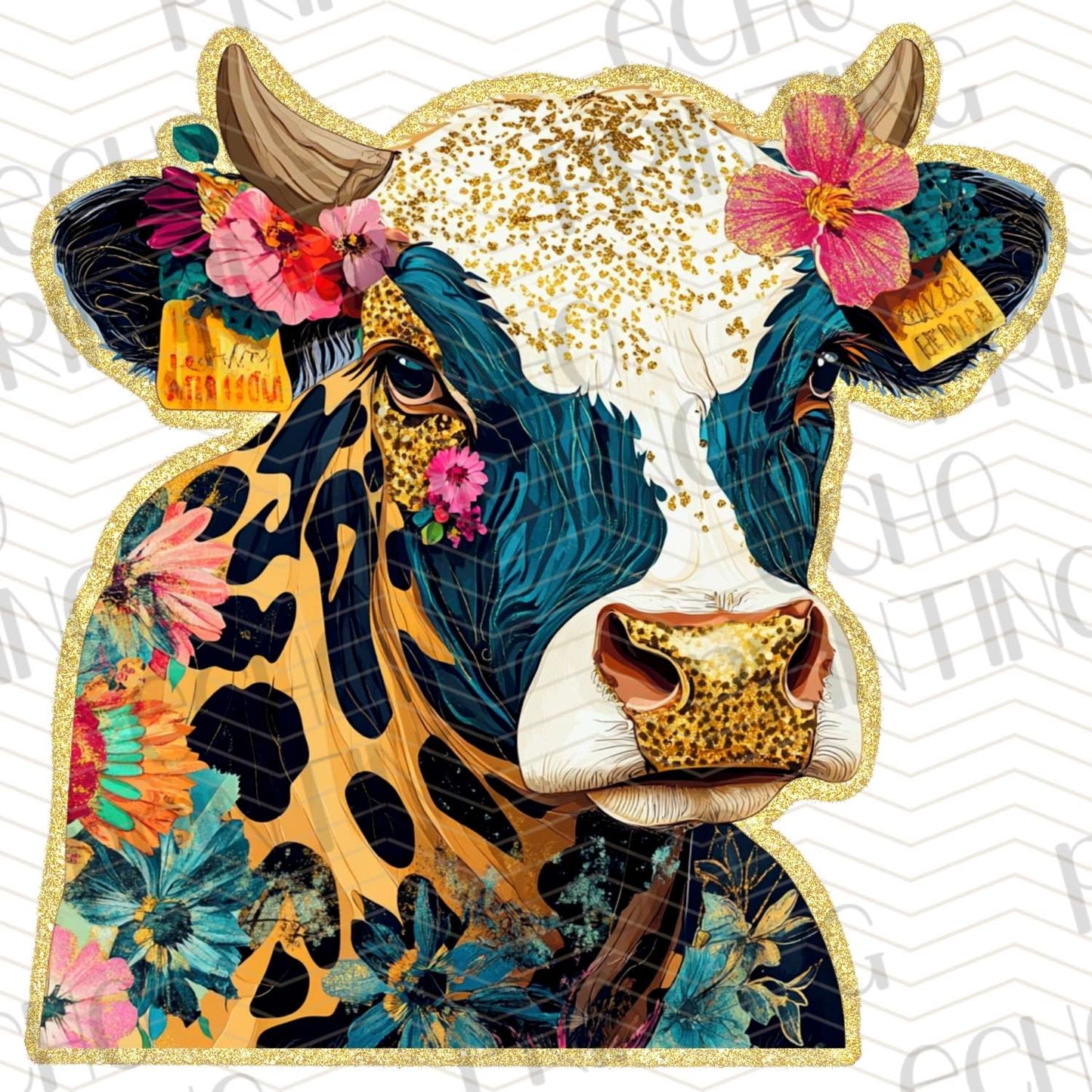 FRM 61 - FLORAL COW
