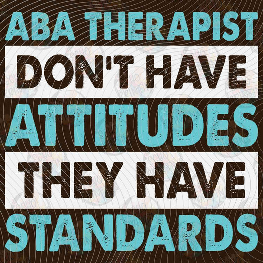 ABATG 2 - ABA THERAPIST STANDARDS MESSAGE